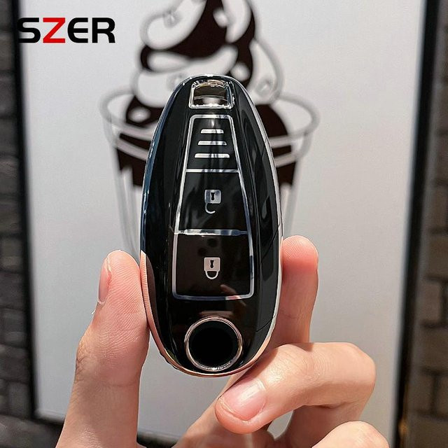 Schutzhülle aus TPU für Suzuki Auto Fernbedienung und Schlüssel, Farbe: Schwarz - Bild 1