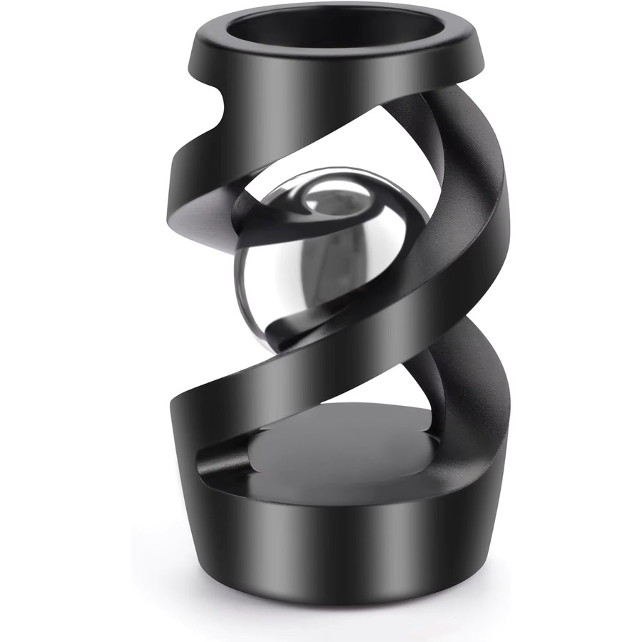 GUEN Hängender Kreisel in Schwarz als Fidget-Spielzeug und Gyroskop zur Stressbewältigung für Erwachsene und Kinder - Bild 6
