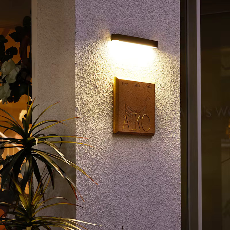 Solar Wandleuchten für den Außenbereich mit LED und Touch-Funktion, Wasserdicht, Warmweiß, Schwarz - Bild 3