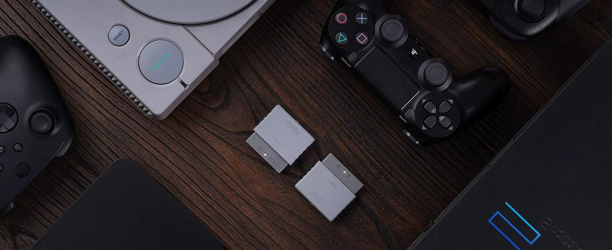 8Bitdo Retro Receiver Adapter Dongle in Grau für PS1 PS2 Windows Xbox Serie Xbox One Switch Pro und PS5 PS4 Gamepads - Bild 3