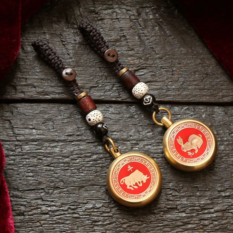 Anhänger Vintage, Messing, Gold, Unisex - Bild 1