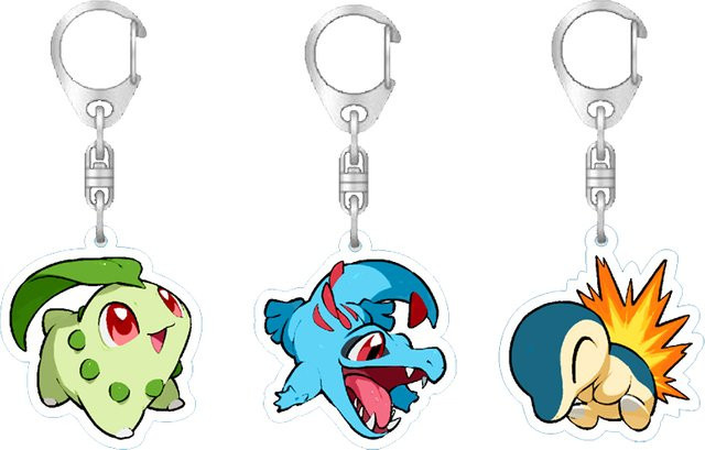 Keeppley Pokémon Chikorita Acryl Schlüsselanhänger, Bunt / Mehrfarbig - Bild 1