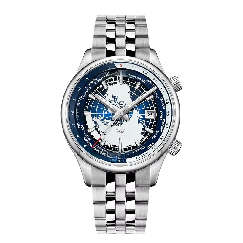 Welly Merck Armbanduhr Automatik, Edelstahl, Silber, Herren - Bild 6