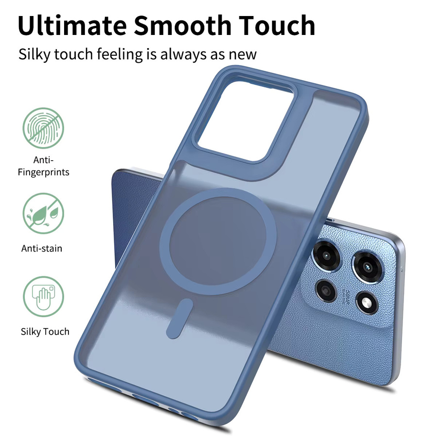 Magnetische und stoßfeste transparente Handyhülle für Motorola Moto G Power 2026/2025, G Play 2026 und G Stylus 2025 in Blau - Bild 2