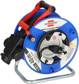 Brennenstuhl Kabeltrommel IP44 Blau H07RN-F 3G1.5 mit 3-fach Gummi-Kupplung - Bild 1