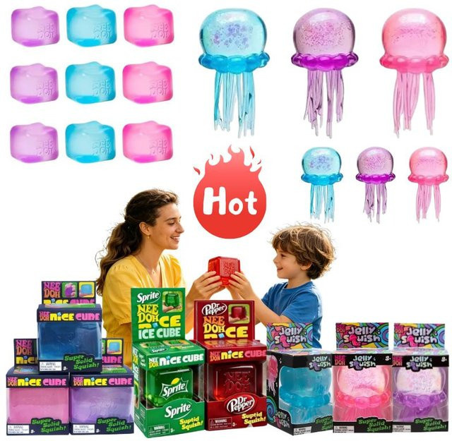 Schylling Quallen & Würfel Blind Box Squishy, Spielzeug, ab 3 Jahren - Bild 1