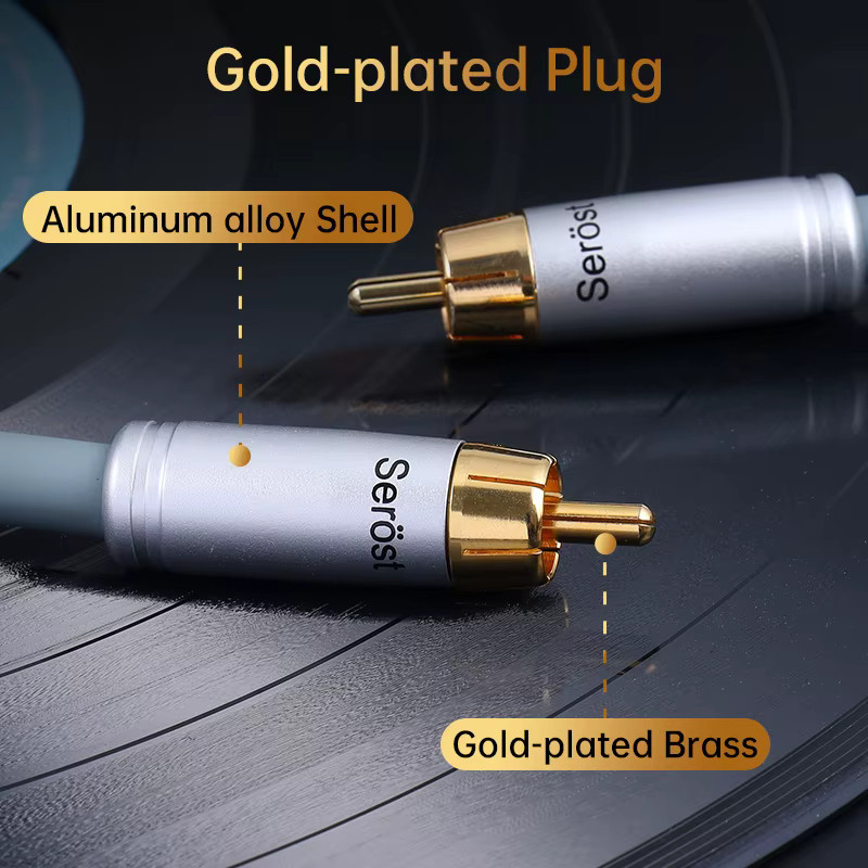 Serost HiFi Digitales Koaxiales Audiokabel 75 Ohm aus 99,9999% sauerstofffreiem Kupfer für DAC DSP Decoder SPDIF-Schnittstellen - Bild 4