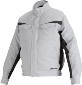 Makita Akku-Klimajacke in Weiß und Grau, Größe L (DFJ213ZL) - Bild 1