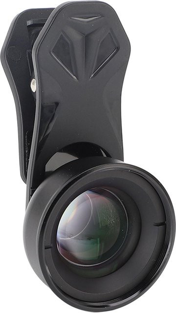 Igeteck HD-Makro-Telefonobjektiv 10-fach aus Glas für Smartphones, Schwarz - Bild 1