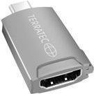 Terratec Connect C12 Videoschnittstellen-Converter in Grau mit USB-C auf HDMI Anschluss - Bild 1