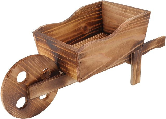 Blumentopf Holzwagen TOMTOP JMS in Braun für Sukkulenten und Heimdekoration - Bild 1