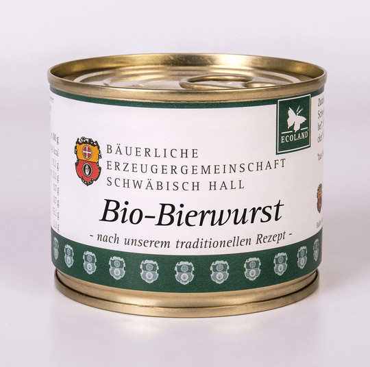 Bäuerliche Erzeugergemeinschaft Schwäbisch Hall Bio-Bierwurst 200 g - Bild 1