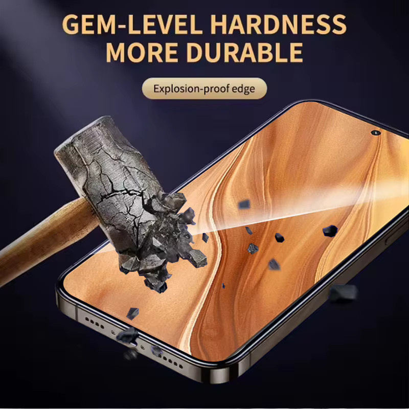 3er-Pack gehärtetes Schutzglas für Realme GT2 Explorer Master, transparent, Fingerabdruck-Entsperrung kompatibel - Bild 4