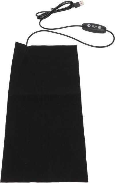 Beautyyy USB-Heizkissen mit 5-Gang-Vibrationsmassage, waschbar und faltbar, Schwarz - Bild 1