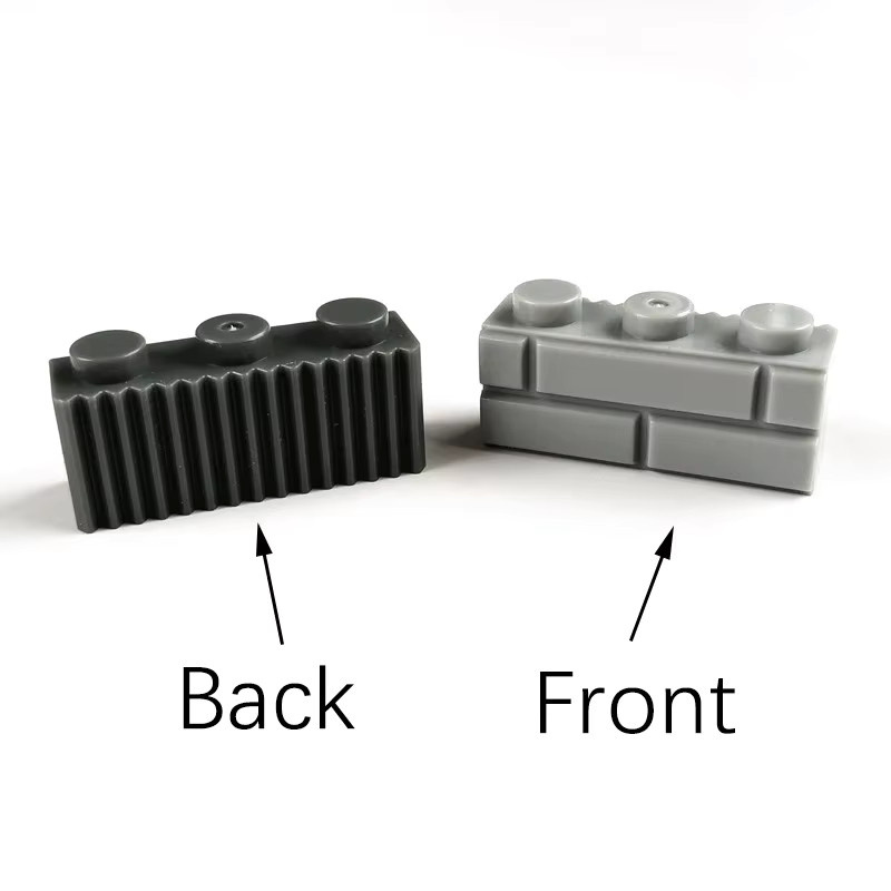 APAN SAPIO Wandfiguren-Steine 1x3, 60-teiliges Set, Grau, Kunststoff - Bild 2