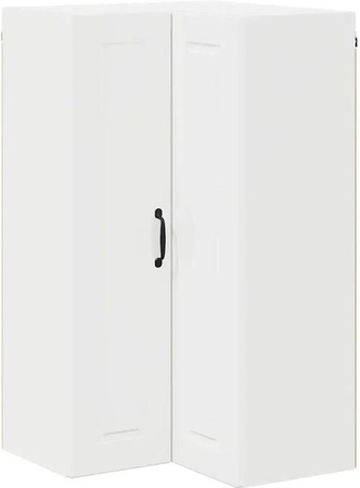 vidaXL Küchenwandschrank in Weiß Hochglanz mit Schranktüren, B/T/H: 57 x 57 x 100 cm