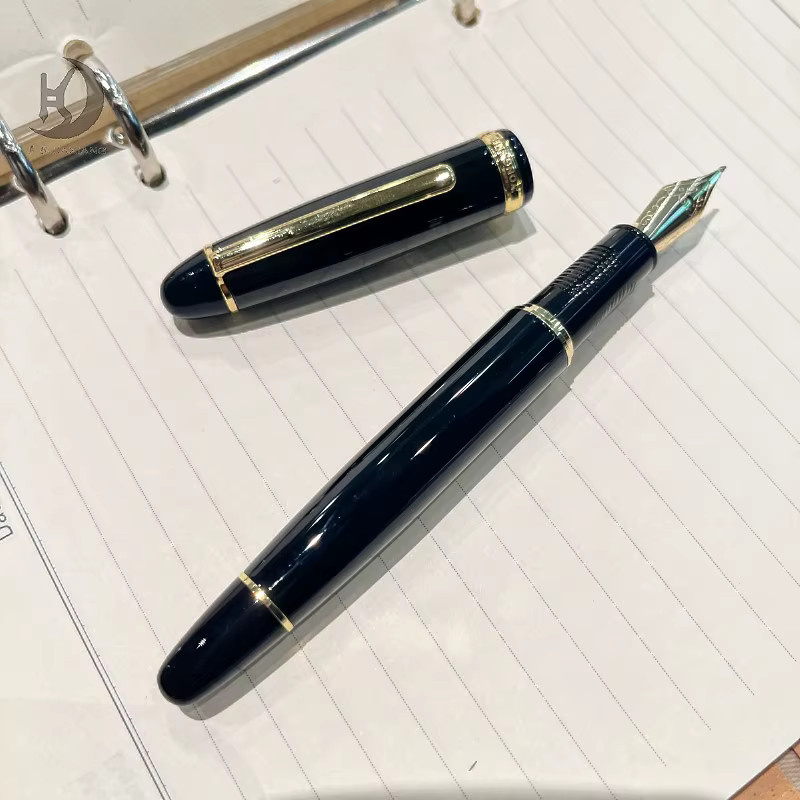 JD 9681 Kalligraphie-Füllfederhalter mit Schleifspitze in Schwarz und Gold, 0,38 mm bis 1,5 mm Schreibbreite - Bild 2