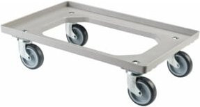BS Allzweckrollersammler mit TPR-Platte in Grau, Tragkraft 250 kg - Bild 1