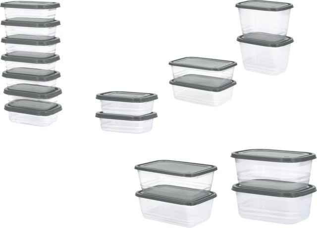 SILVERCREST Frischhaltedosen-Set 17tlg. in Grau - Bild 1