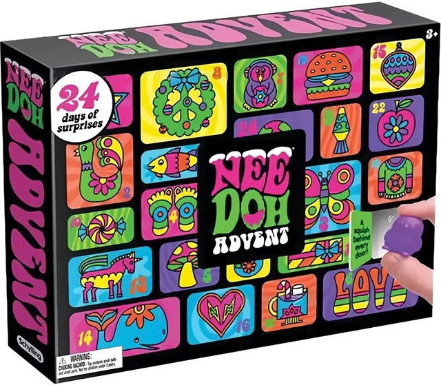 NeeDoh Adventskalender, 24 Tage, 3D PVC Puppen - Bild 1