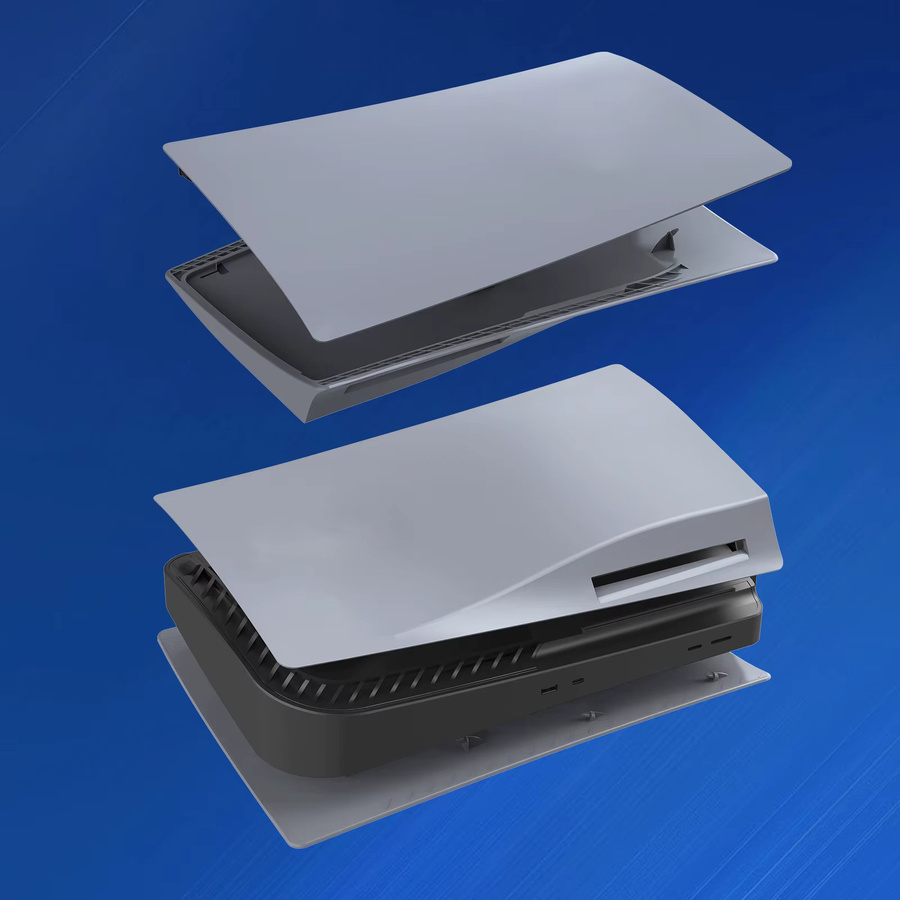 JazPlate Ersatzschalen für PS5 30-jähriges Jubiläum, graue Frontplatten mit Logo für die digitale Version - Bild 2