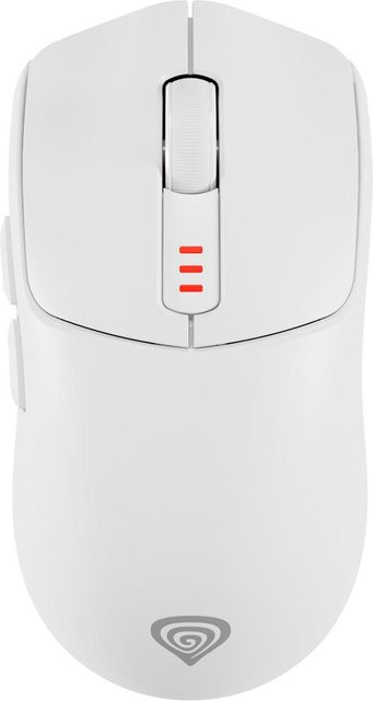 Genesis Zircon 500 Wireless Gaming-Maus, Weiß, Optisch, 10000 DPI, RF Wireless, Bluetooth und USB Type-C - Bild 1