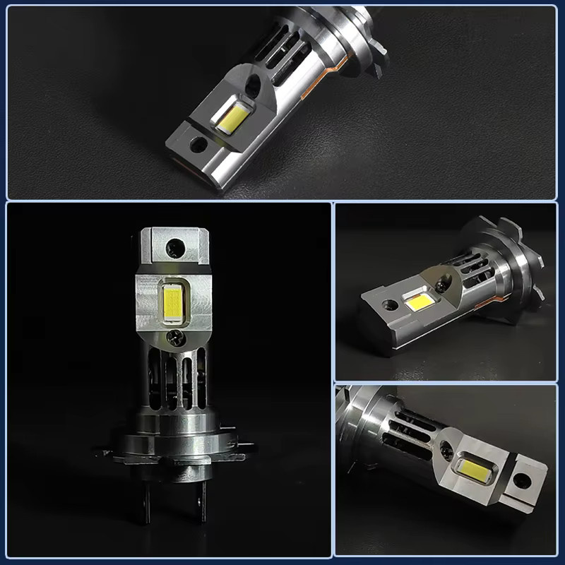 Cnsunnylight Mini-Turbo-Lüfter-LED-Scheinwerferlampen in Grün und Silber, 6000 K, H7 H4 H11 9005 9006 1:1 Halogengröße für deine Autobeleuchtung - Bild 5
