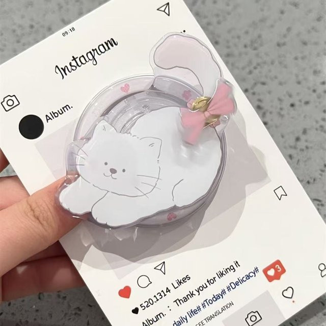 MagSafe Griptok Handyhalterung mit Cartoon Katze Design für iPhone und Samsung - Bild 1