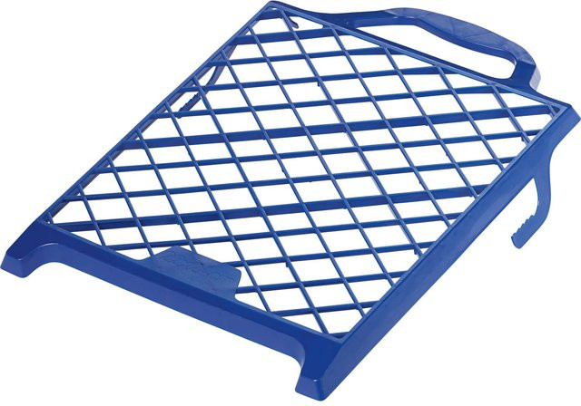LUX-TOOLS Abstreifgitter aus Kunststoff in Blau, B/H: 25 x 21 cm - Bild 1