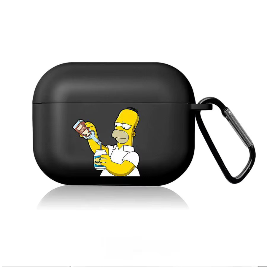 The Simpsons AirPods Schutzhülle für Apple AirPods 1, 2, 3, 4 und Pro/Pro 2/Pro 3 in Schwarz - Bild 4
