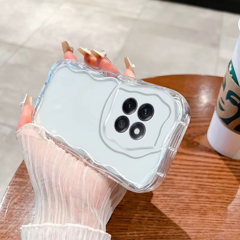 Transparente TPU Wellen-Softcase Schutzhülle für Honor X7c 4G und Honor 200 Smart - Bild 2