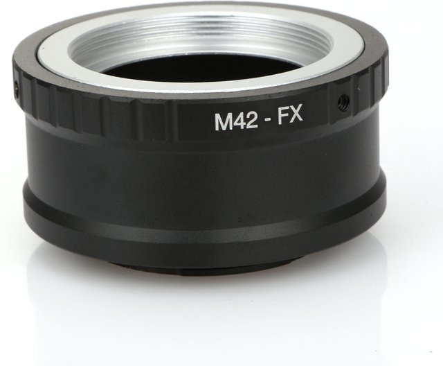 M42-FX Objektivadapter für Fujifilm X-Mount, Schwarz - Bild 1