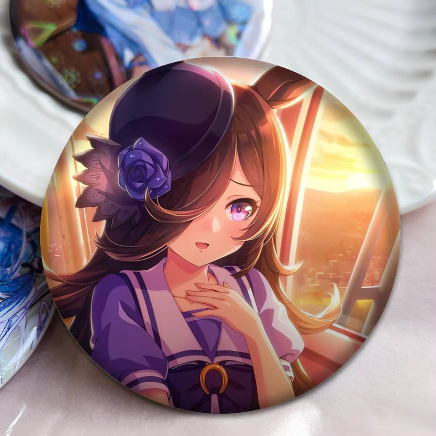 Uma Musume Pretty Derby Rice Shower Brosche, Cosplay-Pin - Bild 3