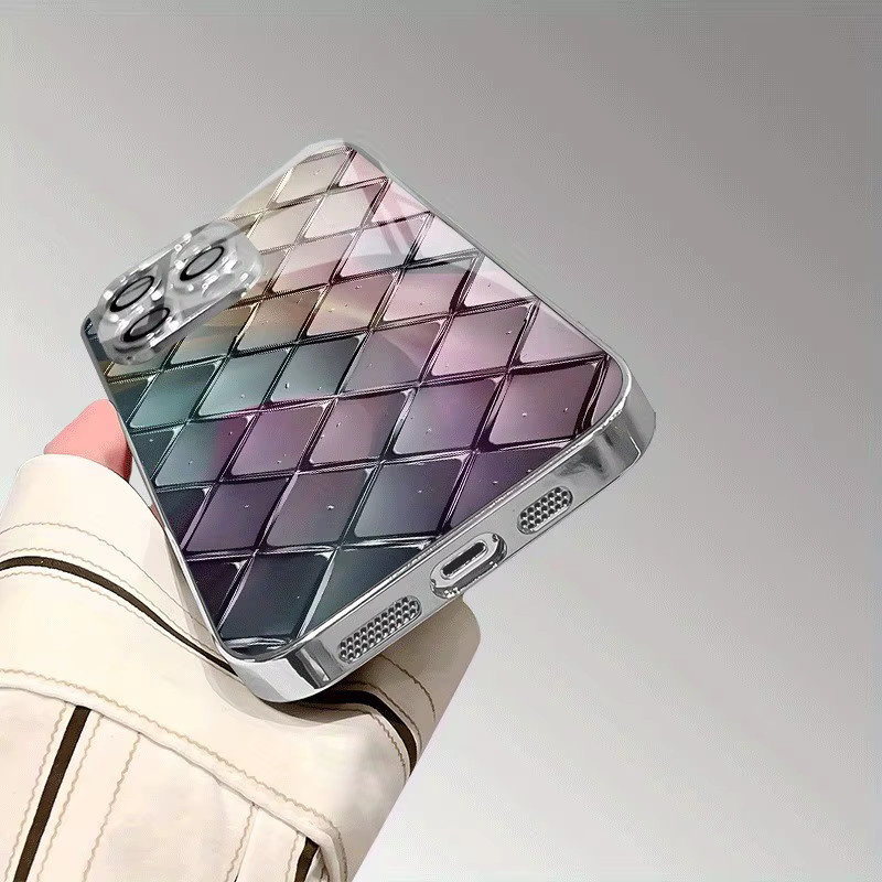Luxus Handyhülle aus gehärtetem Glas mit farbigem Diamantmuster für Xiaomi Redmi Note 14 14c 13 12 13c 11 12c 10 Pro Plus 4G 5G in Multicolour - Bild 2