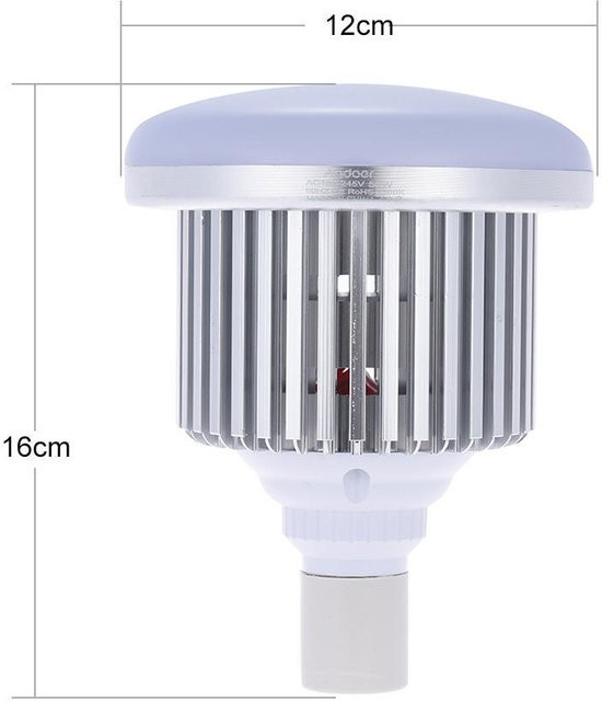 Andoer LED Softbox Tageslicht Fill-in Lampe mit 72 Perlen und E27 Fassung in Weiß - Bild 1