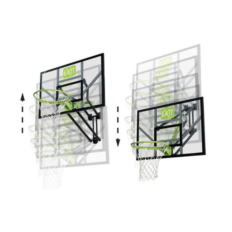 EXIT Galaxy Basketballkorb zur Wandmontage, grün/schwarz, B/H: 117 x 365 cm - Bild 3
