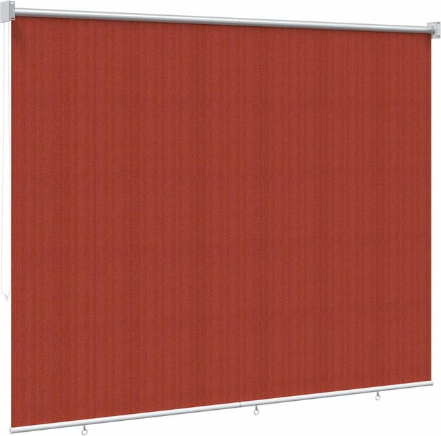 vidaXL Außenrollo aus HDPE in Terrakotta mit 90% UV-Block, Breite: 200 cm, Höhe: 140 cm - Bild 1