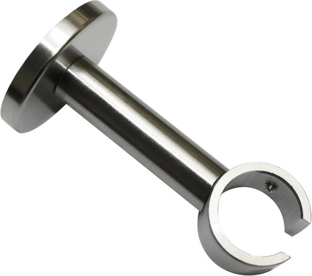 Gardinia Deckenträger Windsor für Ø 25 mm Stange in Edelstahl-Optik Silber - Bild 1