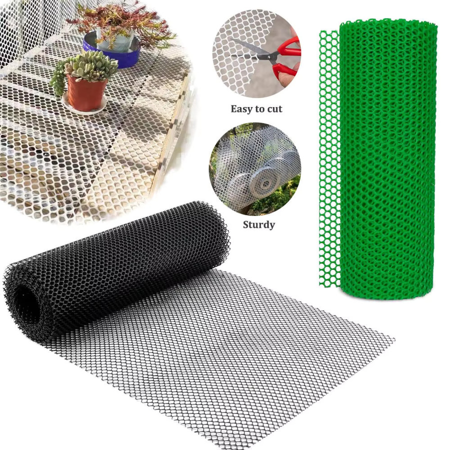 Grüner Kunststoff-Maschendrahtzaun als Hühnerdraht für Garten und Tiergehege, Höhe: 40 cm, Länge: 300 cm - Bild 5