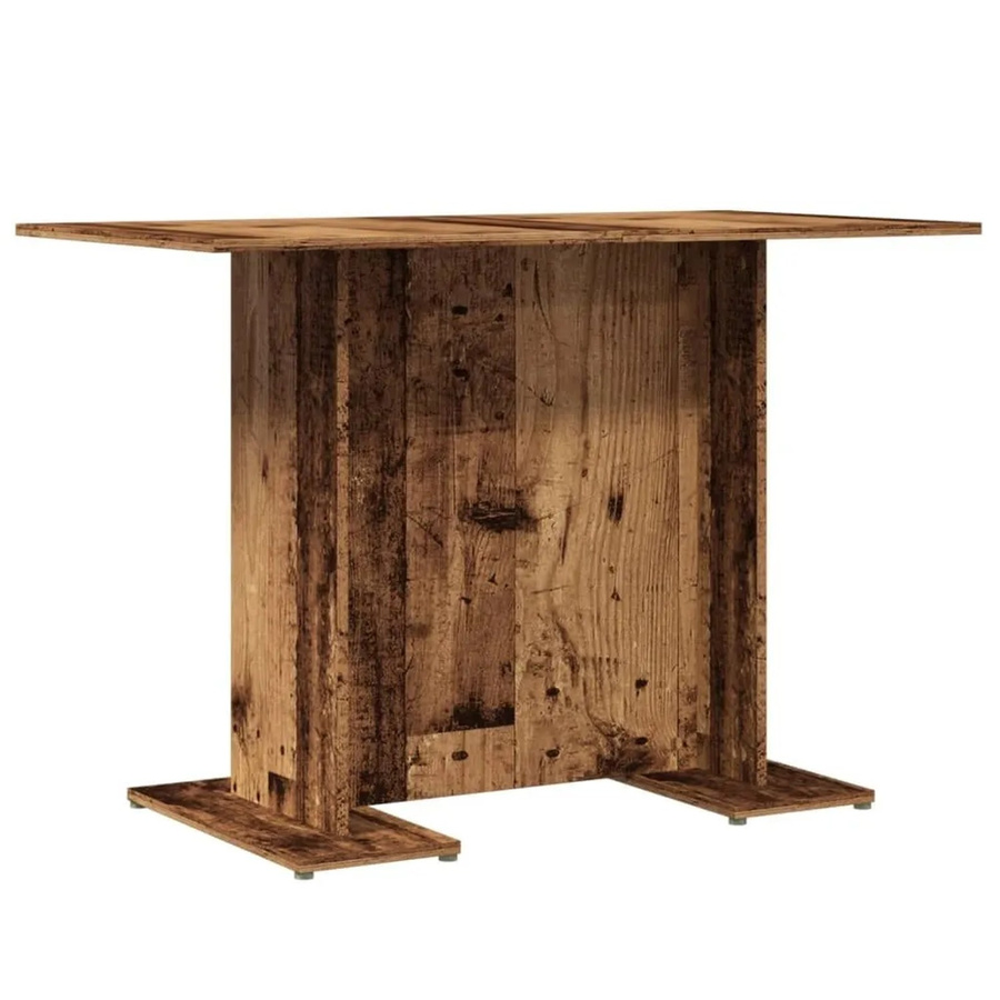 vidaXL Esstisch in Altholz-Optik aus Holzwerkstoff, braun, B/T/H: 110 x 60 x 75 cm - Bild 2
