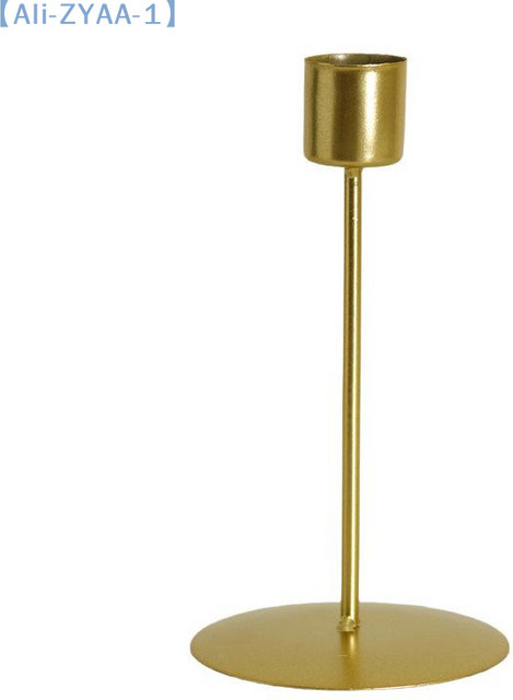 JETTING Kerzenhalter aus Metall im europäischen Stil, Gold, für Stabkerzen - Bild 1