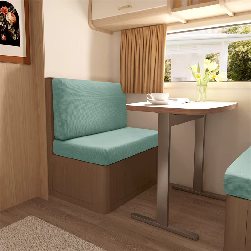 2-teiliges Set Yupartex elastische Sitzkissenbezüge für Wohnmobile und Sofas in einfarbigem Design - Bild 3