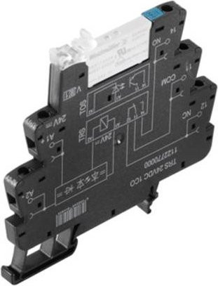 Weidmüller TRS 5VDC 1CO Koppelrelais 5 V/DC 6 A 1 Wechsler Schwarz 10 Stück - Bild 1