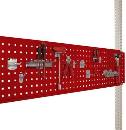 Manuflex AS1703.3003 Werkzeug-Lochplatte für PACKPOOL in Rot, Nutzhöhe: 300 mm, für Tischbreite: 1750 mm - Bild 1