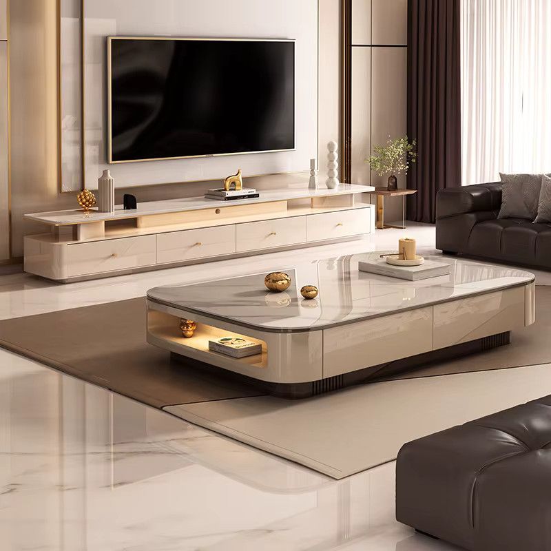 DUTRIEUX Couchtisch im minimalistischen nordischen Design, rechteckig, Breite: 140 cm - Bild 3