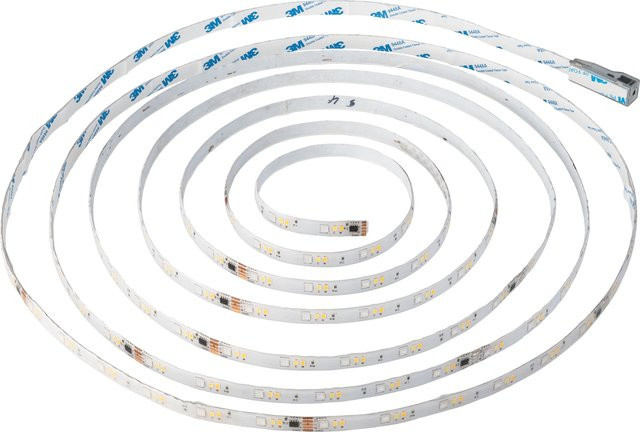 LIVARNO HOME RGBW LED-Band für Schrank und Regal, 5 m, dimmbar mit Fernbedienung, Multicolor und Weiß - Bild 1