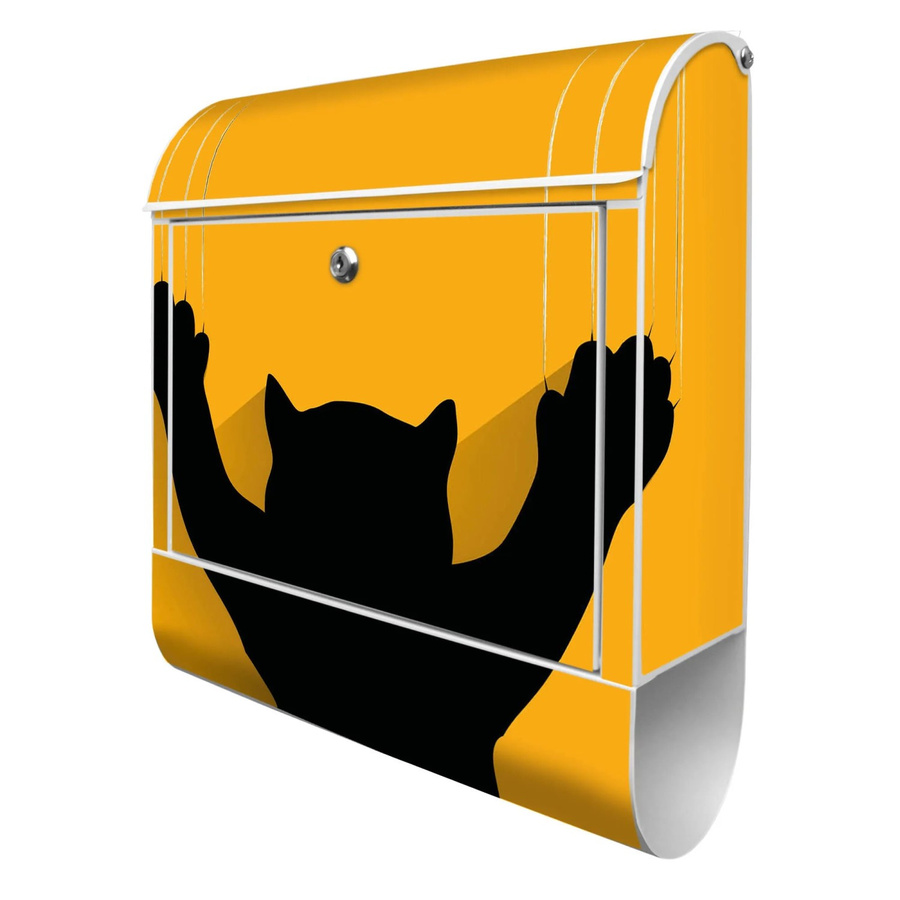 Banjado Briefkasten Anthrazit mit Leuchtturm Motiv B: 37 cm, H: 37 cm, T: 10,5 cm - Bild 1