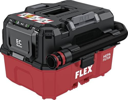 Flex VC 9L MC 18 RC Akku-Nass-/Trockensauger in Rot mit 9,5 l Behältervolumen - Bild 1
