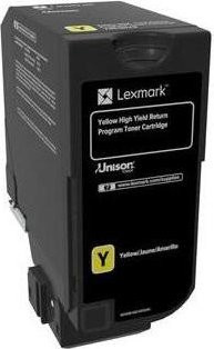Lexmark Toner Cartridge 74C2HY0 Gelb für Lexmark CS725de und CS725dte mit einer Kapazität von 12.000 Seiten - Bild 1