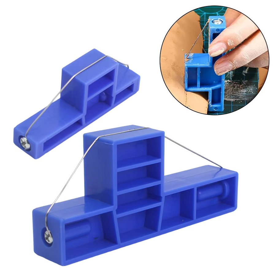 Keramik Ton Winkel Schneiden Werkzeuge Abgeschrägte Cutter für Modellierung und DIY, Blau - Bild 3